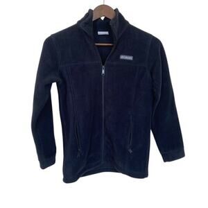 Columbia Black Full Zip Fleece Jacket - Youth Size Medium 10/12